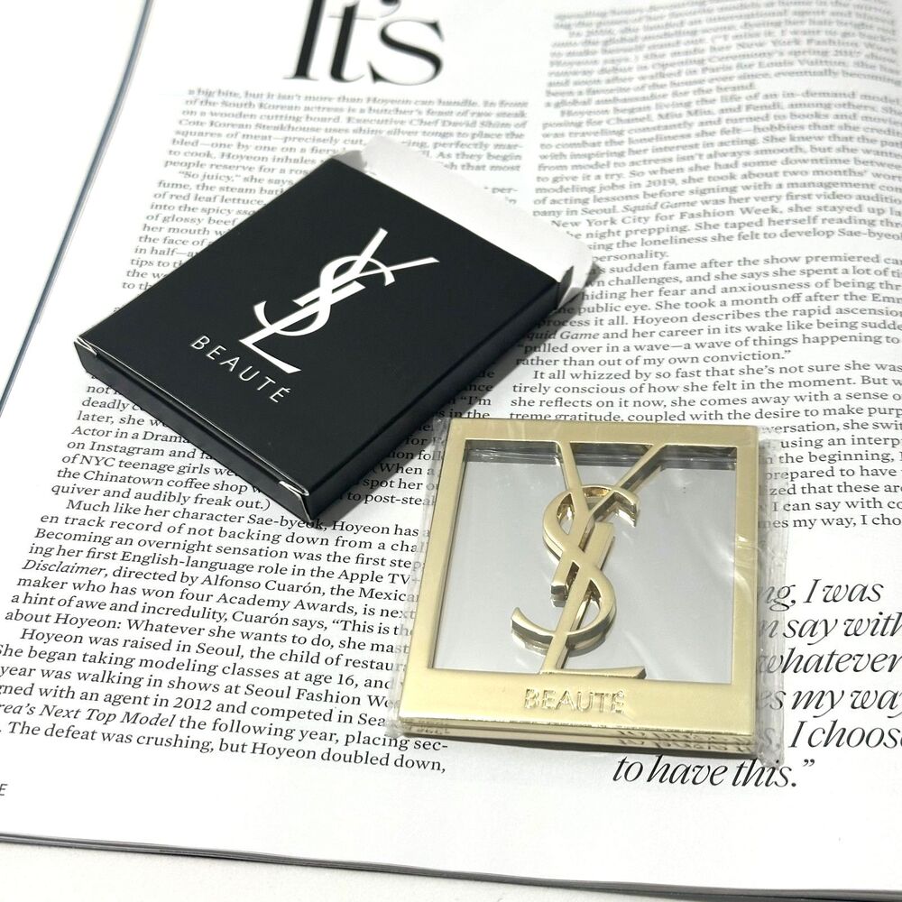 New YSL Beauty Folding Gold Mirror Limited Ed